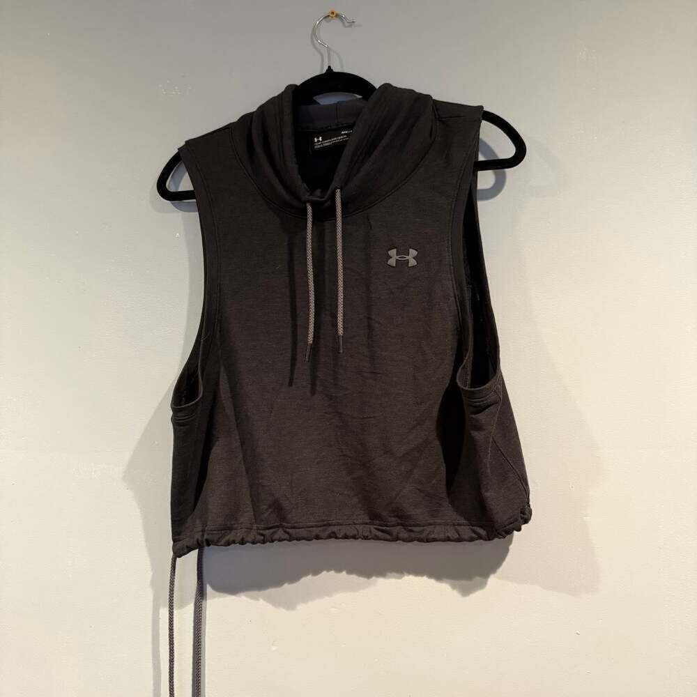 Under Armour Featherweight Fleece Sleeveless Funnel Neck Women's Size M